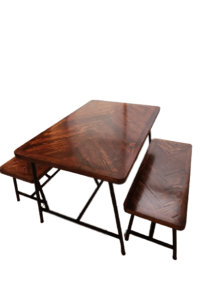 Antecomedor Estilo Industrial Metal y Madera 4 Personas